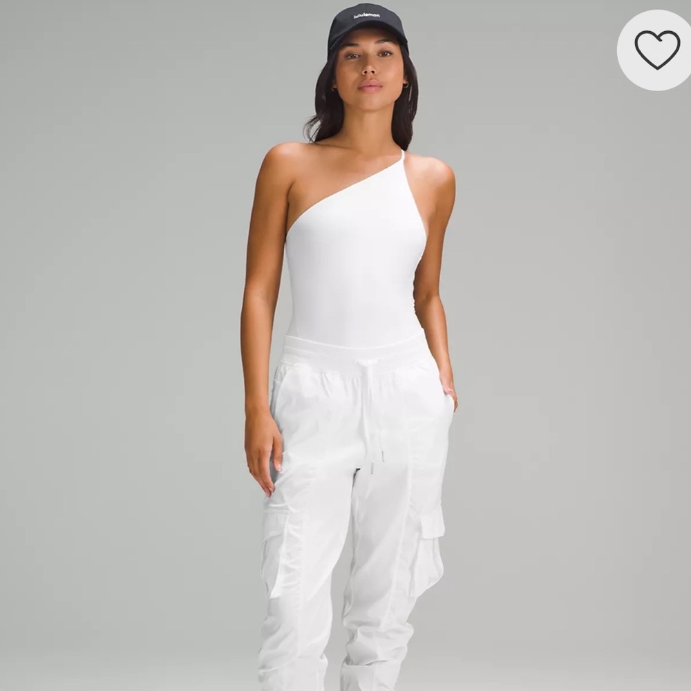 SOLD||Lululemon Wundermost Ultra-Soft Nulu One-Shoulder Spaghetti-Strap Bodysuit - Picture 2 of 8